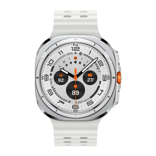Умные часы Samsung Galaxy Watch Ultra 47мм, ремешок Marine (Titanium White, 2025)